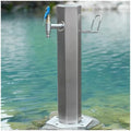 Floor Mounted Faucet Outdoor Water Pipe Vertical Fountain Irrigation Column,Stainless Steel Hexagon Vertical Garden Water Column - Free-Standing Insulated Faucet for Home Irrigation & Antifr by Unknown