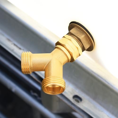 SIGURANTA Garden hose splitter, Brass Y-Type Unrestricted Flow Fitting, Garden Faucet splitter (2-way full flow 6Pcs) - Image 5