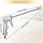 Heavy Duty Metal Garden Hose Nozzle High Pressure Pistol Grip Sprayer 4 Spray Modes for Efficient Watering(SIZE B) - Image 2