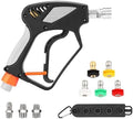 PWACCS Short Pressure Washer Gun with Swivel, 5000 PSI, Black by PWACCS