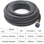 Taisia 5/8" Soaker Hose 25 ft Round Rubber Garden Soaker Hoses, Heavy Duty Drip Hose for Watering Irrigation, Water Seeper Soaker Hoses for Garden, Lawn and Plants - Image 4