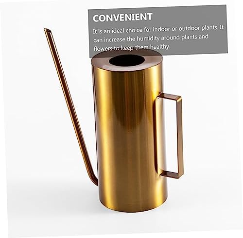 Watering Can Stainless Steel Large Capacity Golden for Garden - Image 4