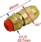 Garden Lawn Sprinkler Irrigation System Fountain Brass Nozzle Male 1/2 Hose Nozzles Adjustable Water Pond Spray to 10pcs - Image 2