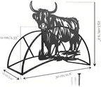 Yak Garden Hose Holder Metal Wall Mount Heavy Duty 125'5/8" Hose Hanger - Image 5