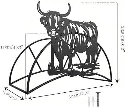 Yak Garden Hose Holder Metal Wall Mount Heavy Duty 125'5/8" Hose Hanger - Image 5