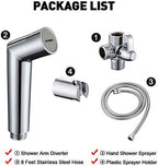 SUMERAIN Pet Shower Sprayer, Dog Shower Attachment with Solid Brass Diverter, Flow regulating Sprayer, 8 Feet Extra Long Hose, Chrome Finish - Image 6