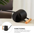 Indoor Plant Watering Can with Long Spout 900ml Metal Black - Image 3