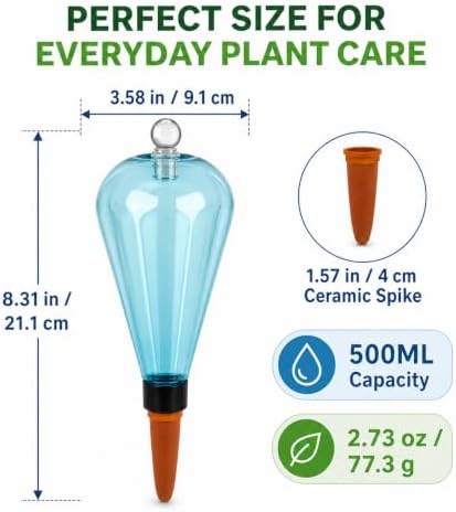 4Pcs Self Watering Globes 500ML Plant Waterer Device Bule - Image 2