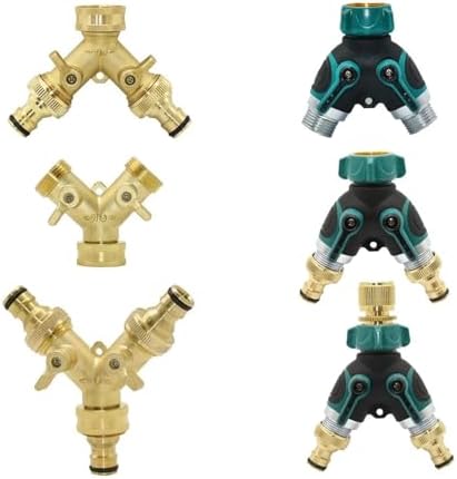 Dual Outlet Water Splitter Valve 3/4" Thread Garden Tap Hose Water Splitter 2-Way Irrigation Valve Y Type Watering Adjustable Switch Controller - Image 3