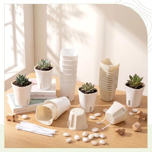 Ziliny 20 Pcs 3.74 Inch Self Watering Planters with Water Indicator - Image 5