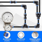 1/4" Air Line Tubing Kit, 50 FT(15M) DOT Air Line PA Nylon Tubing with Push to Connect Fittings, 1/4 Inch OD Quick Connect Air Hose Kit for Compressor Accessories System (75 Pcs) - Image 5