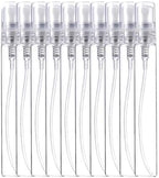 50Pcs Clear Mini Perfume Glass Bottles Empty 5ml 10ml Sample Vials for Travel - Image 2