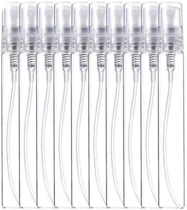 50Pcs Clear Mini Perfume Glass Bottles Empty 5ml 10ml Sample Vials for Travel - Image 2
