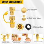 3/4" × 48 inch Commercial Gas Hose, 1675KIT48 Safety System Kit, Mobile Gas Line Hose Connector Kit for Commercial Kitchen, with 3/4" Quick Disconnect（GRAY) - Image 7