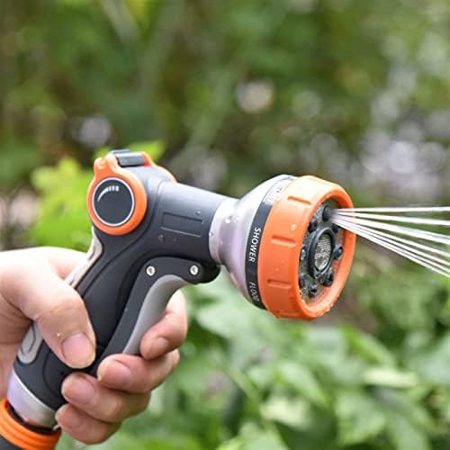 Xiaochen Heavy Duty Adjustable Garden Hose Nozzle Multifunction Lawn Garage Patio Plant Water Hose Nozzle Sprayer Car Wash Outdoor Garden Pet Bathing Flow Controls Home Handheld - Image 2
