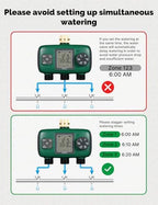 MOES 3 Zone Sprinkler Timer for Garden Hose,Brass Inlet Water Timer - Image 5