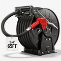 SILVEL 3/4" Diesel Fuel Hose Reel 65 ft Retractable Spring Rewind by SILVEL