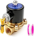BAOMAIN 1/2" PT Brass Solenoid Valve AC 110V Normally Closed Valve by Baomain