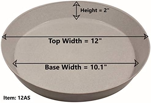 12 Inch (10.1 Inch Base), Black, Case of 10 Plant Saucer - Image 4