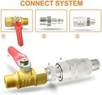 GASHER 1/2-Inch NPT Male Industrial Air Plug,1/4-Inch High Flow Pneumatic Plugs 300PSI (20-Pack) - Image 3
