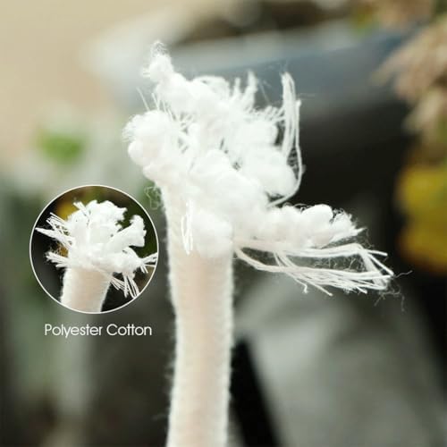 Self Watering Cotton Wick Cord, for Planter Pot DIY Automatic Slow Release Wicking Drip Device Irrigation System(Length 20m(Dia 5mm)) - Image 3