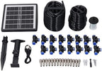 Solar Powered Spray Irrigation System Kit with Timer IP67 Automatic Self Watering System for Garden Greenhouse Lawn Balcony Terrace | Solar Irrigation System with Schedule Bucket Intake Drip Spray Noz by Mtlavishness