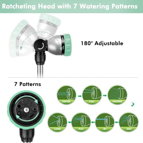 RESTMO Long Telescopic Watering Wand for Garden Hose, 36”-60” Garden Wand - Image 4