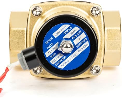 U.S. Solid Smart WiFi Brass Solenoid Valve, 2", 110V AC, Normally Closed, App Remote Control for Water Systems & Automation - Image 6
