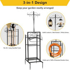 3-in-1 Garden Hose Holder with Tool Organizer - Image 3