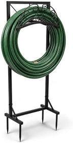 Garden Hose Holder Stand, Heavy Duty Freestanding Metal Rack by OUISJYER