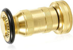 Happy Tree 1-1/2" NST/NH Fire Hose Nozzle 100 psi 85 gpm Brass Fire Equipment Heavy Duty Industrial Jet Fog Spray Nozzle Slim Neck by HAPPYTREE