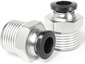 TAILONZ PNEUMATIC Male Straight 3/8 Inch Tube OD x 1/2 Inch NPT Thread Push to Connect Fittings PC-3/8-N4 (Pack of 20) by TAILONZPNEUMATIC