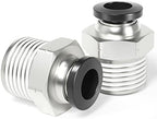 TAILONZ 1/4" Tube OD x 1/2" MNPT Straight Push to Connect Fitting 20Pcs by TAILONZPNEUMATIC