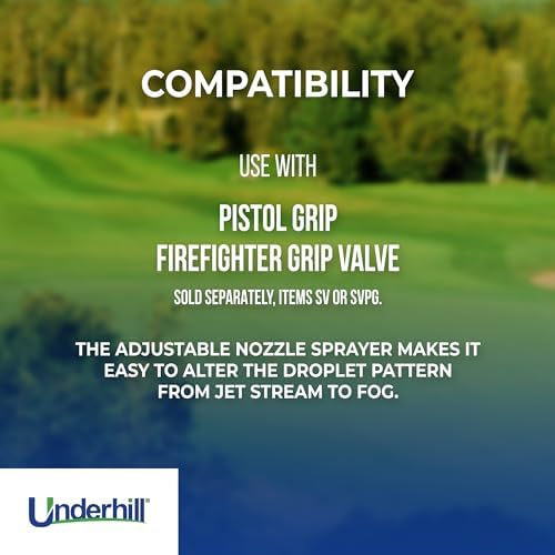 Underhill Garden Water Hose Nozzle Sprayer Jet Attachment, Heavy-Duty Metal and Rubber, Adjustable, Magnum UltraMax Premium Plus Series 3/4" High Flow Full Throttle, NG500-SFH-75 - Image 4