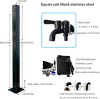 Freestanding Garden Hose Stand with Faucet - Stainless Steel Outdoor Garden Water Column - Floor Mounted Tap - Frost Free Outdoor Faucet - Hose Bib Extender - Image 6