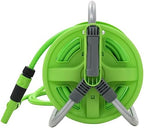 Retractable Garden Water Hose Reel 65.6ft PVC Hose with 6.6ft Lead-in Hose, Wall-Mounted Irrigation System with Spray Nozzle, Adjustable Flow for Lawn, Patio and Car Cleaning - Image 3