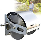Stainless Steel Garden Hose Reel-with Cover,Wall-Mounted Watering Gun Hose Organizer,2 Installation-Wall Mounted/Placed,Garden Hose Reel Cart by Unknown