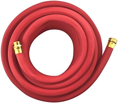 Flexon 3/4" x 100-Foot Heavy Duty Hot Water Premium Rubber Garden Hose – Durable, Kink-Resistant, Handles Hot Water up to 180°F, Solid Brass Couplings, Ideal for Hot Water, Lawn, and Outdoor Use - Image 2