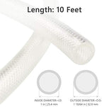 EASTRANS 1" ID x 10ft High Pressure Braided Tubing Clear Vinyl Hose - Image 2
