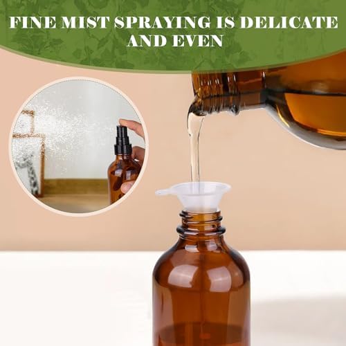 GIVAMEIHF 4 oz Amber Glass Spray Bottles for Essential Oils, Small, 35Pack - Image 3