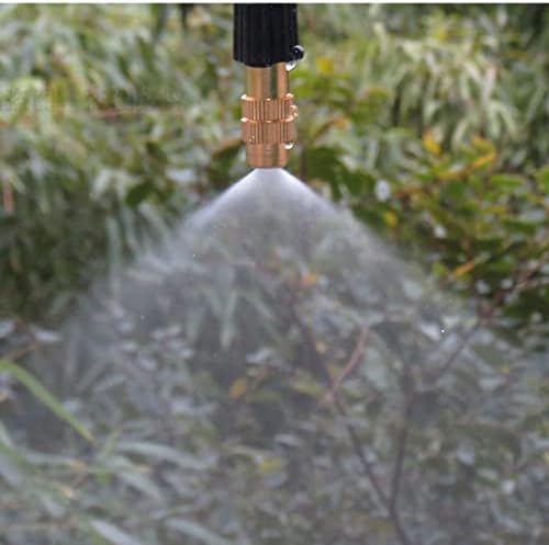 Copper Atomizer with 1/4 Inch Barb Adjustable Misting Spray Nozzle Brass Fog Sprinklers Gardening - Image 4