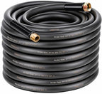 Garden Hose 3/4" x 75ft 5-Layer Heavy Duty Brass Rubber Hose with 1000 PSI Burst Pressure – Kink Resistant Flexible All-Weather Outdoor Hose for Yard Car Wash Pets Black by Unknown