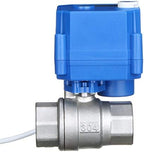 U.S. Solid Motorized Ball Valve- 3/4" NSF Certified 304SS Ball Valve with Manual Function, Full Port, 9-24V AC/DC and 2 Wire Auto Return Setup - Image 4