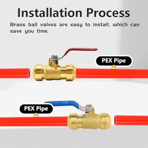 40PCS Foskan 1/2" Push Fit Ball Valves,1/4" Turn Shut-off Valves - Image 5