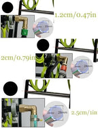 Retractable Hose Reel, Wall-Mounted Garden Hose Holder with Handle, Portable Cart for Outdoor Use, Ideal for Yard and Patio - Image 6