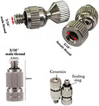 10-Pack High Pressure Brass Fog Nozzles | 360 Degree Swivel Nozzle Base - Image 5