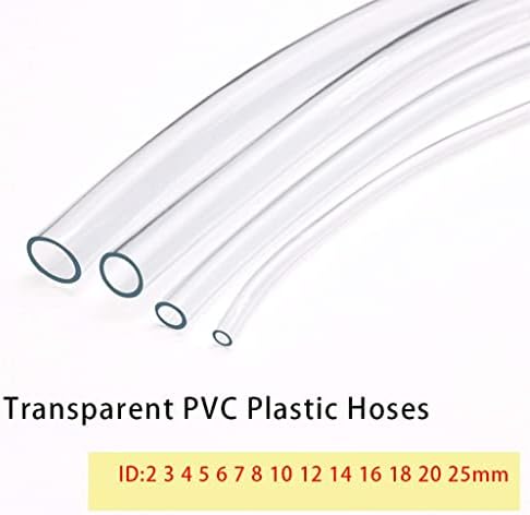 PVC Vinyl Tubing Lightweight Grade Clear Plastic Tube, Tubes Flexible Plastic Hose Line Pipe Oil Resistant Multipurpose Vinyl Hose (Color : 3m (9.84ft), Size : ID 14mm x 16mm OD) - Image 3