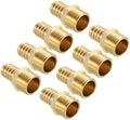 8pcs Brass Hose Barb Fittings 3/4" Hose Barb to 3/4" NPT Male by Kozelo