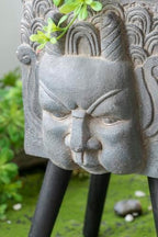 Statue Planter, 22 Inch, Black and Grey - Image 5