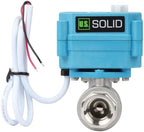 U.S. Solid Motorized Ball Valve - IP67 1/2inch Stainless Steel Ball Valve 9-24V with Waterproof Cover, Full Port, Manual Function, 2 Wire Auto Return, NPT, Normally Open - Image 3